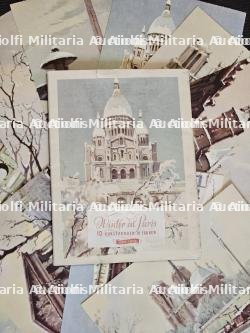 LOT PUBLICATION ODÉ VERLAG AVEC LE GUIDE DE PARIS LA NUIT ET CARTES POSTALES DE PARIS SOUS LA NEIGE. — miniature 4