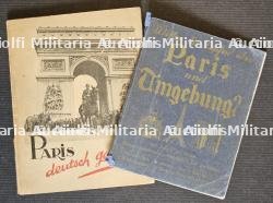 LOT DE DEUX PETITS GUIDES TOURISTIQUES ALLEMANDS DE LA VILLE DE PARIS