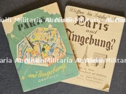 LOT DE DEUX PETITS GUIDES TOURISTIQUES ALLEMANDS DE LA VILLE DE PARIS — photo 1