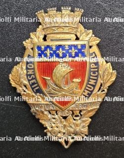 LOT DE DEUX INSIGNES DE FONCTION DU CONSEIL DÉPARTEMENTAL DE LA SEINE ET DE MEMBRE DU CONSEIL MUNICIPAL DE PARIS AVEC LEURS ÉCHARPES DE FONCTION CORRESPONDANTES. VERS 1940-1942. — miniature 3