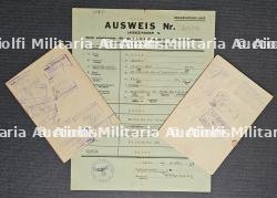 LOT DE DOCUMENTS SUR LA LÉGION DE LA GARDE RÉPUBLICAINE DE PARIS (AUSWEIS + PHOTOS + CAHIER D’INSTRUCTION) — miniature 2