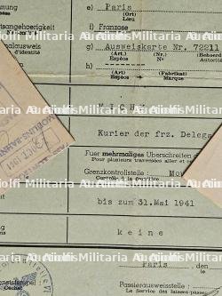 LOT DE DOCUMENTS SUR LA LÉGION DE LA GARDE RÉPUBLICAINE DE PARIS (AUSWEIS + PHOTOS + CAHIER D’INSTRUCTION) — photo 3