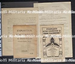 LOT DE DOCUMENTS SUR LE THÈME DE LA FRANC-MAÇONNERIE