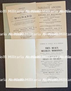 LOT DE QUATRE AFFICHES RARES ET DEUX CATALOGUES DE VENTE À L’HÔTEL DES VENTES DE DROUOT. 1942. 1943.1944. — photo 14