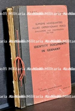 RECUEIL DES DOCUMENTS D’IDENTITÉ AYANT COURS EN ALLEMAGNE , SUPREME HEADQUARTERS ALLIED EXPEDITIONARY FORCE, EVALUATION AND DISSEMINATION SECTION , G 2 DIVISION (COUNTER INTELLIGENCE) S.H.A.E.F , AOÛT 1944 — photo 2