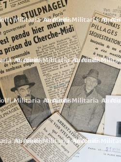 LOT DE DOCUMENTS DIVERS D’APRÈS-GUERRE SUR LE GENERAL D’INFANTERIE, OTTO VON STULPNAGEL ET LA CANTATRICE GERMAINE LUBIN — photo 4