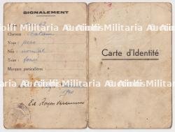 CARTE D'IDENTITÉ D'UNE ISRAÉLITE , HUGUETTE WAIN , LILLE , 18-05-1943 — photo 2