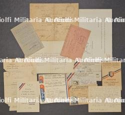 LOT DE DOCUMENTS APPARTENANT À ÉMILE LEVY CHEF DU SERVICE DES CUISINES À DRANCY — photo 1