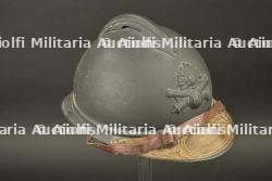 Casque Adrian 1915 artillerie Veillot — miniature 6