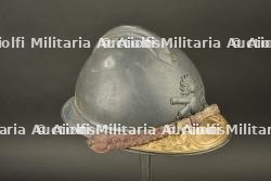 Casque Adrian 1915 artillerie Veillot — miniature 5