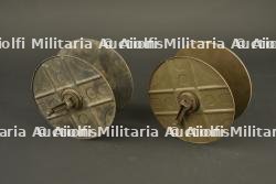 Lot de 2 rouleaux de chargeurs tambours de MG 08-15. Lot of two loading strips for MG08-15 drum magazines.