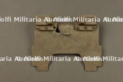 Support de bouclier pour affût traineau de mitrailleuse allemande MG08. Shield support for German MG08 sled mount.