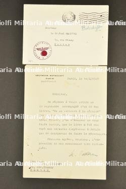 Lettre de l'ambassade d'Allemagne à Paris — photo 1