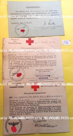 Brassard et documents de la Croix Rouge allemande — miniature 3