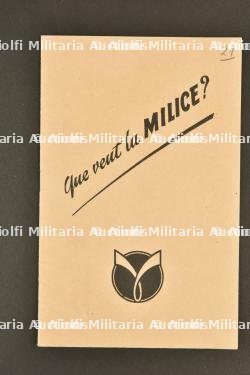 Livret de propagande Milice — photo 1