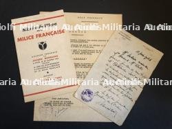 Documents autours de la Milice Française