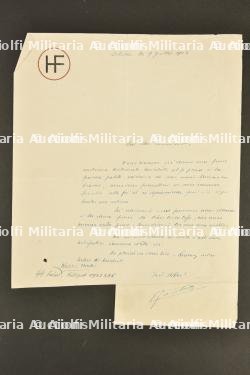 Lettre du volontaire Charles Robba