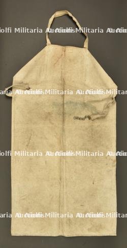 Tablier de travail allemand avec étiquette mitrailleur. German work apron with machine gunner label