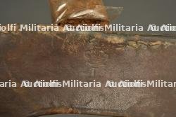 Pelle de mitrailleur allemand avec porte pelle cuir. German machine gunner’s shovel with leather carrier — miniature 3