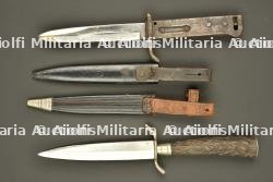 Poignard baïonnette Koeller et couteau de chasse. Koeller bayonet dagger and hunting knife — photo 3