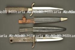Poignard baïonnette Koeller et couteau de chasse. Koeller bayonet dagger and hunting knife — photo 4