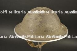 Casque anglais MkII de 1938 avec insigne gallois peint en noir — miniature 6