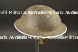 Casque anglais MkII de 1938 avec insigne gallois peint en noir — miniature 8