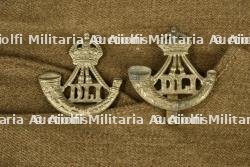 Calot Field Service Cap kaki du Durham Light Infantry avec cap badge et 5 boutons composite noirs — miniature 5