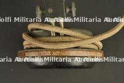 Ecouteur téléphonique allemand dans son étui cuir. German telephone receiver in its leather case — miniature 3