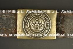 Ceinturon allemand avec boucle M1895 de la Marine Impériale. German belt with Imperial Navy Model 1895 buckle — miniature 5