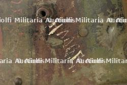 Stahlhelm camouflé capturé par un canadien avec noms de batailles. Camouflaged Stahlhelm captured by a Canadian soldier with battle names — miniature 7