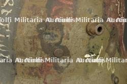 Stahlhelm camouflé capturé par un canadien avec noms de batailles. Camouflaged Stahlhelm captured by a Canadian soldier with battle names — miniature 9