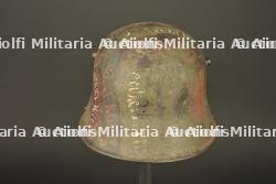Stahlhelm camouflé capturé par un canadien avec noms de batailles. Camouflaged Stahlhelm captured by a Canadian soldier with battle names — miniature 12