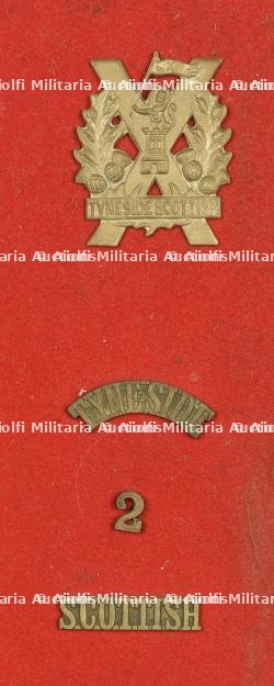 Ensemble d'insignes du 2nd Tyneside Scottish. Badge grouping of the 2nd Tyneside Scottish — photo 1