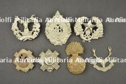 Lot de 7 cap badge Ecossais. Lot of 7 Scottish cap badges.