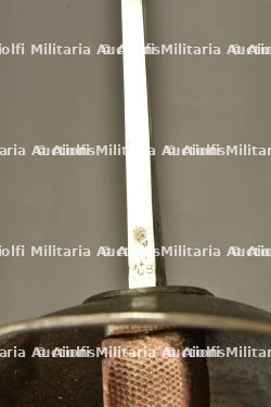 Sabre troupe de cavalerie anglais modèle 1908 avec sa poche à fer. British Pattern 1908 cavalry trooper’s sword with horseshoe pouch — miniature 5