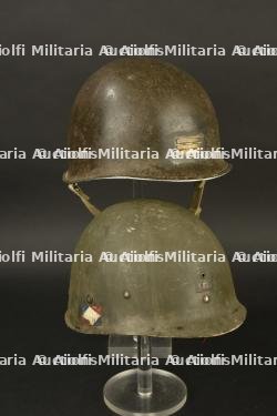 Casque US M1 de capitaine 1ère Armée Française.