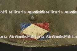 Casque US M1 de capitaine 1ère Armée Française. — miniature 3