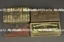 Lot de 6 boîtes anglaises et un quart. Lot of 6 British tins and one mug — miniature 3