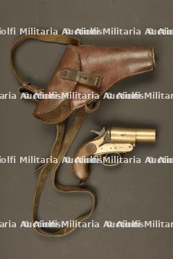 Lance fusée Webley et Scott dans son étui. Webley & Scott flare pistol in its holster — photo 1