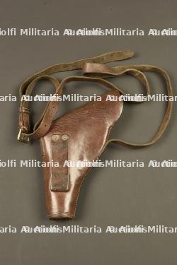 Lance fusée Webley et Scott dans son étui. Webley & Scott flare pistol in its holster — miniature 2