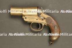 Lance fusée Webley et Scott dans son étui. Webley & Scott flare pistol in its holster — miniature 7