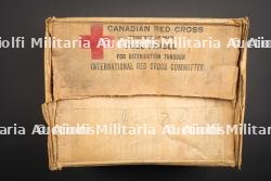 Carton Canadian Red Cross. Canadian Red Cross cardboard box — photo 1