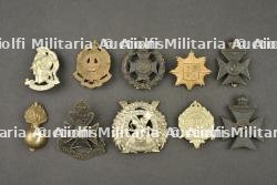 Lot de 10 insignes de régiments de Londres. Lot of 10 London Regiment badges — photo 1