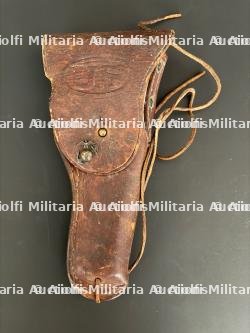Etui de Colt M1911 US avec insigne USMC. US Colt M1911 holster with USMC insignia