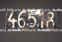 Plaque d'immatriculation. Registration plate.