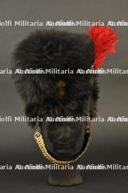 Bonnet a poils d’officier de grenadiers belge. Belgian grenadier officer’s bearskin cap.