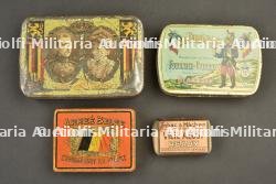 Tabac et biscuits du soldat belge. Tobacco and biscuits for Belgian soldiers.