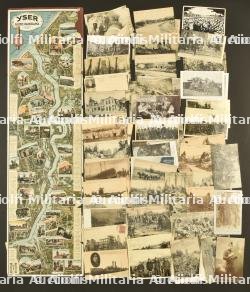 Important lot de cartes postales de l’armee belge pendant la guerre. Large collection of Belgian Army postcards from the war.