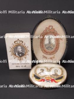 Cadres et objets patriotiques belges. Belgian patriotic frames and objects.
